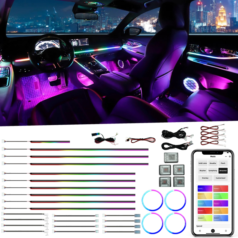 LED Backlights Symphony Ambient Light for Tesla