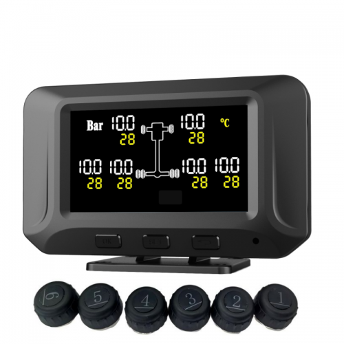 TPMS Kits simultaneously display 6-Wheel Vehicle tyre data USB Power Supply TPMS Kits simultaneously display 6-Wheel Vehicle tyre data USB Power Supply